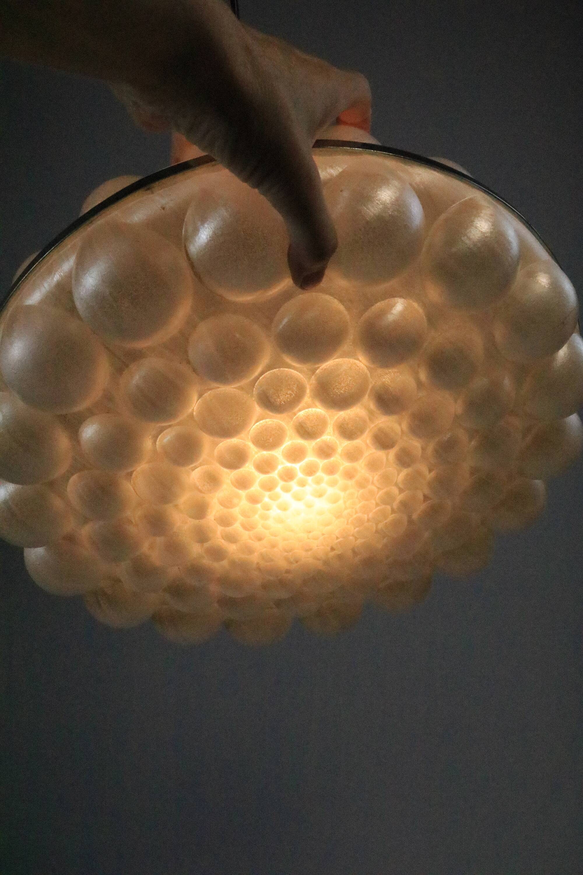 Extraordinary Vintage  Hanging Lamp, Big Bubbles, 1970s