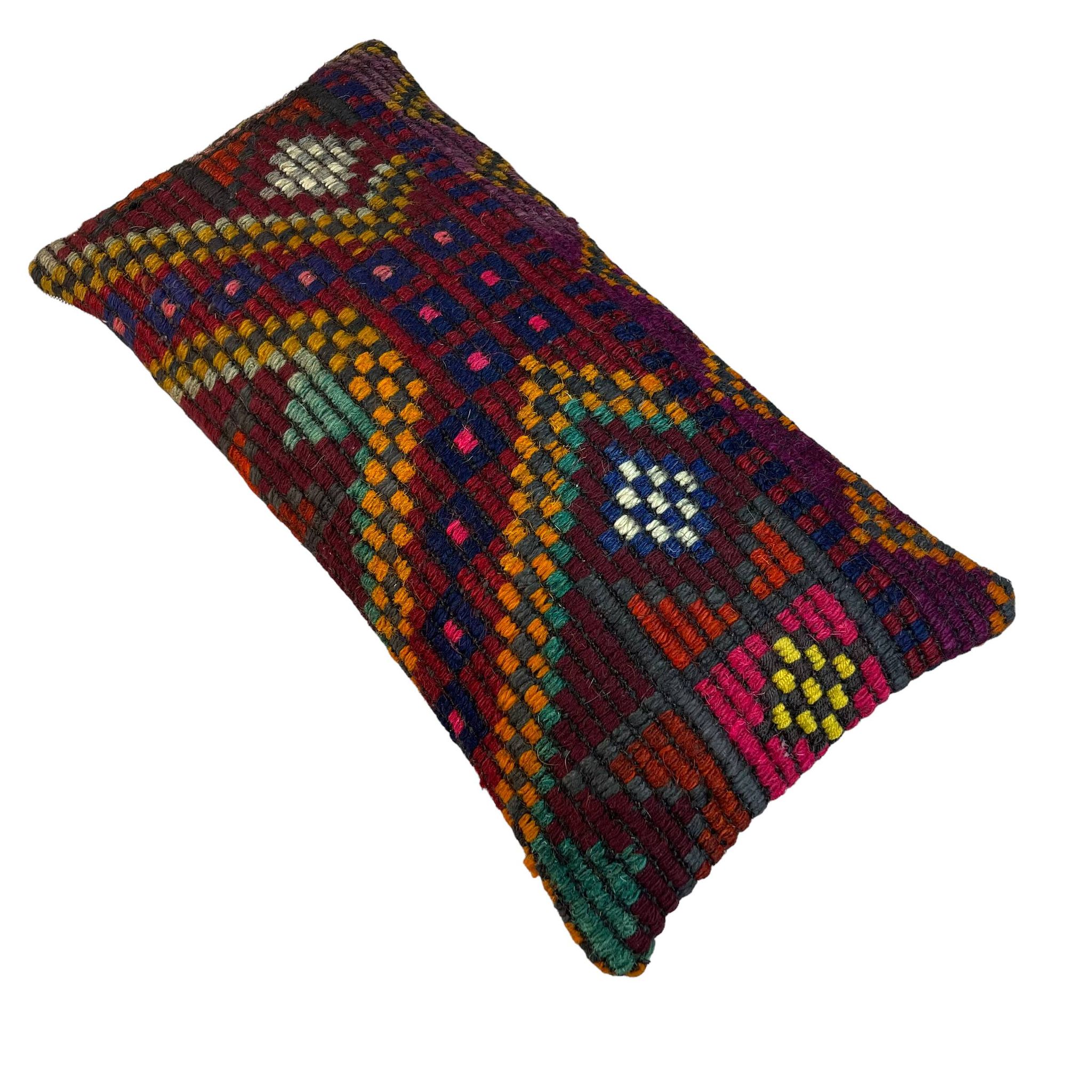Vintage Turkish Kilim Cushion Cover , 30 x 60 cm