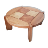 Solid elm coffee table 1970