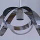 Suspension fleur inox années 70