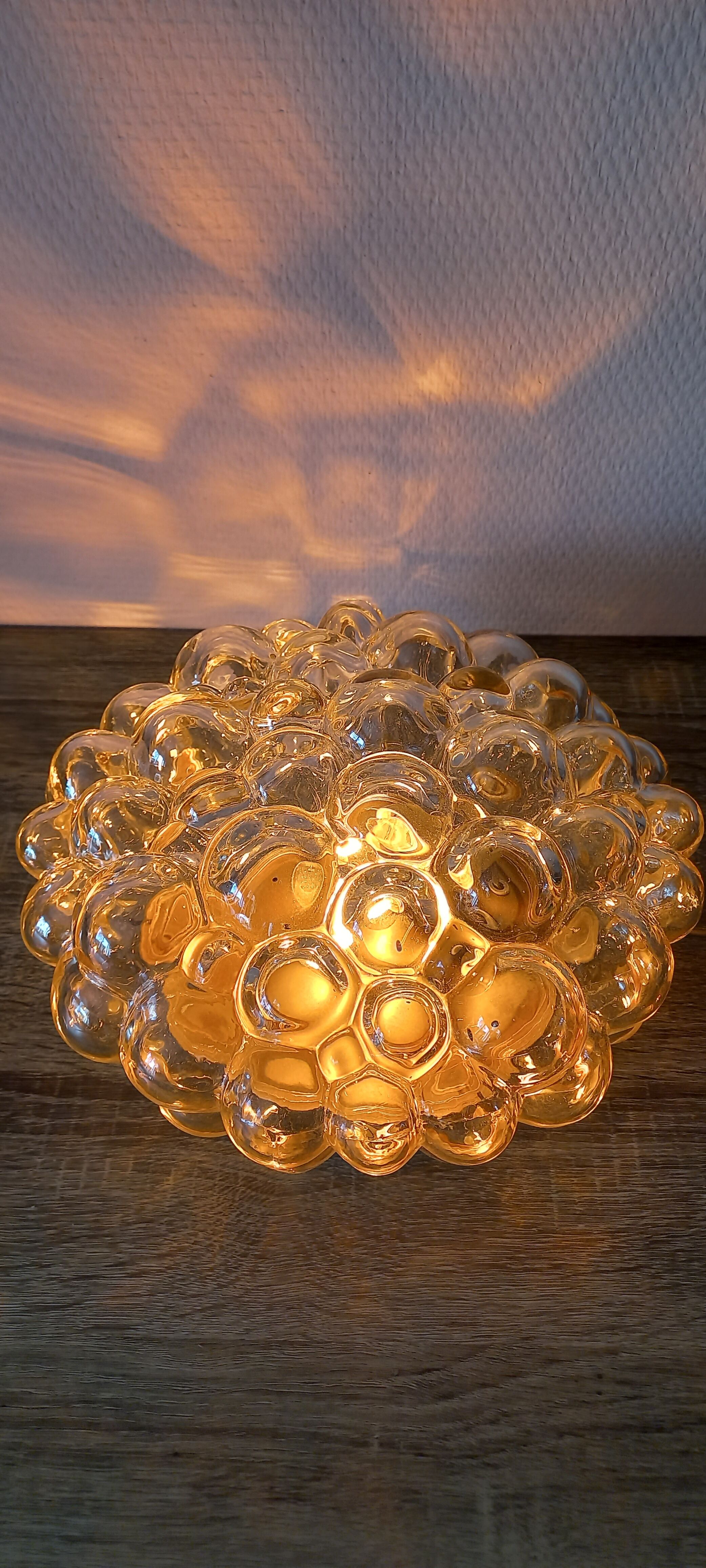 Ceiling lamp, wall lamp or table lamp in bubble glass Helena Tynell