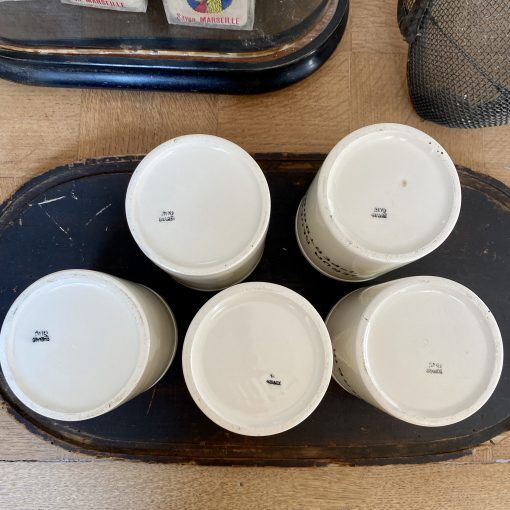 Set of 11 pharmacy jars