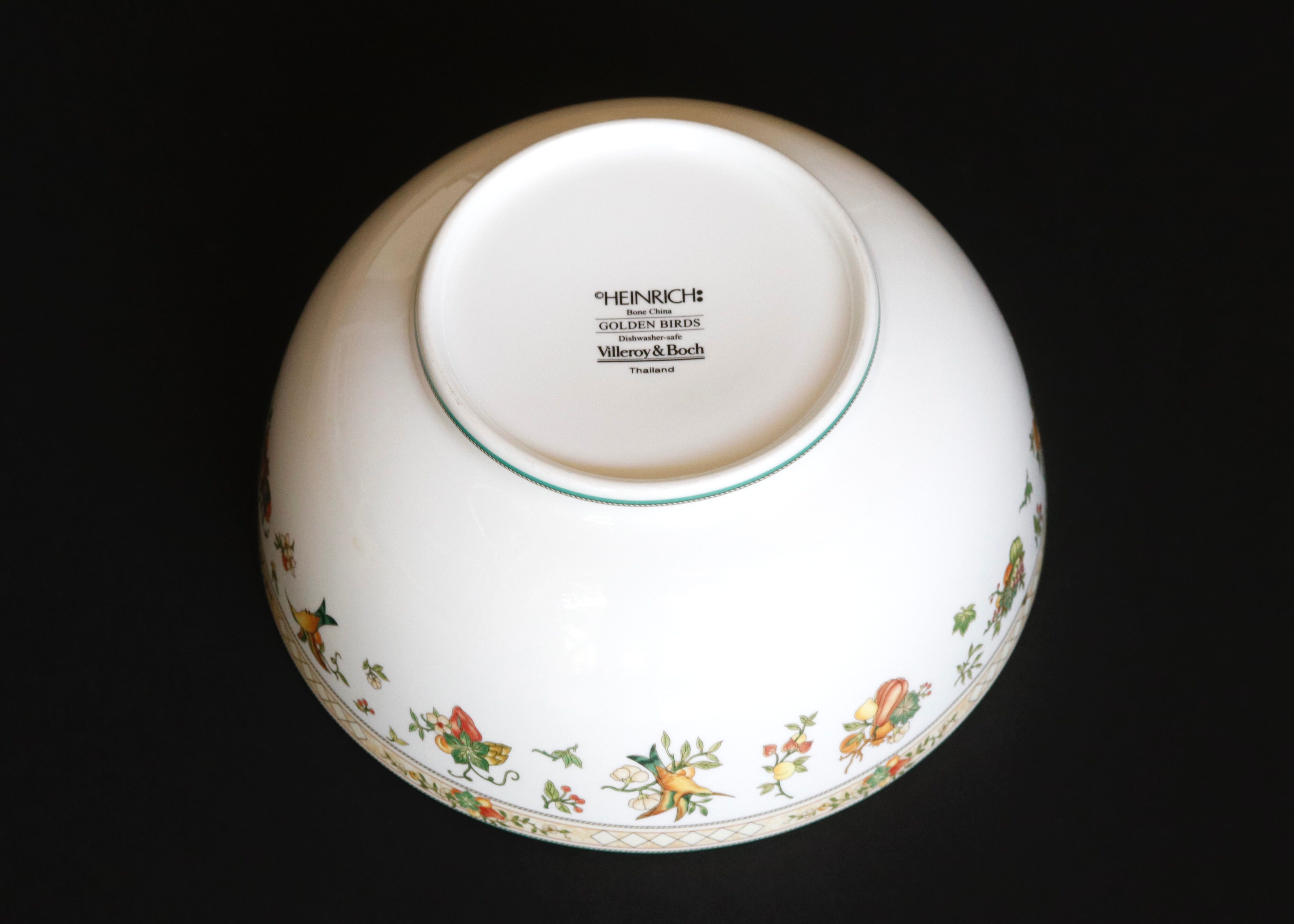 Villeroy & Boch porcelain bowl. Heinrich - Golden Birds