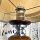 Large Vintage Space Age Table Lamp / 1970s Design - Ceramic & Chrome