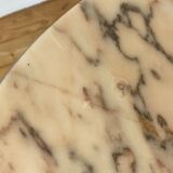 Marble and brass coffee table