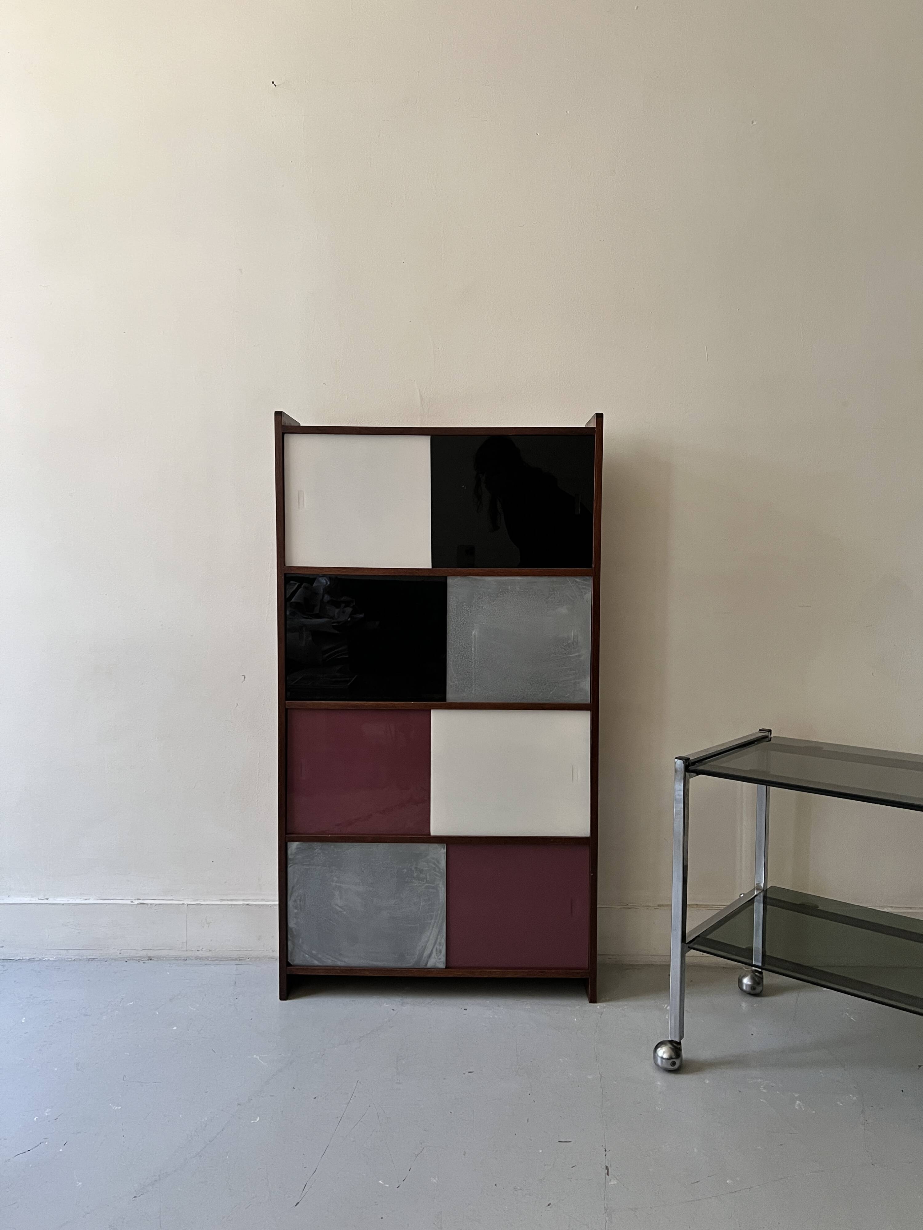 Glass-fronted bookcase by D.Rozaffy, Meuble Oscar edition, 1960s