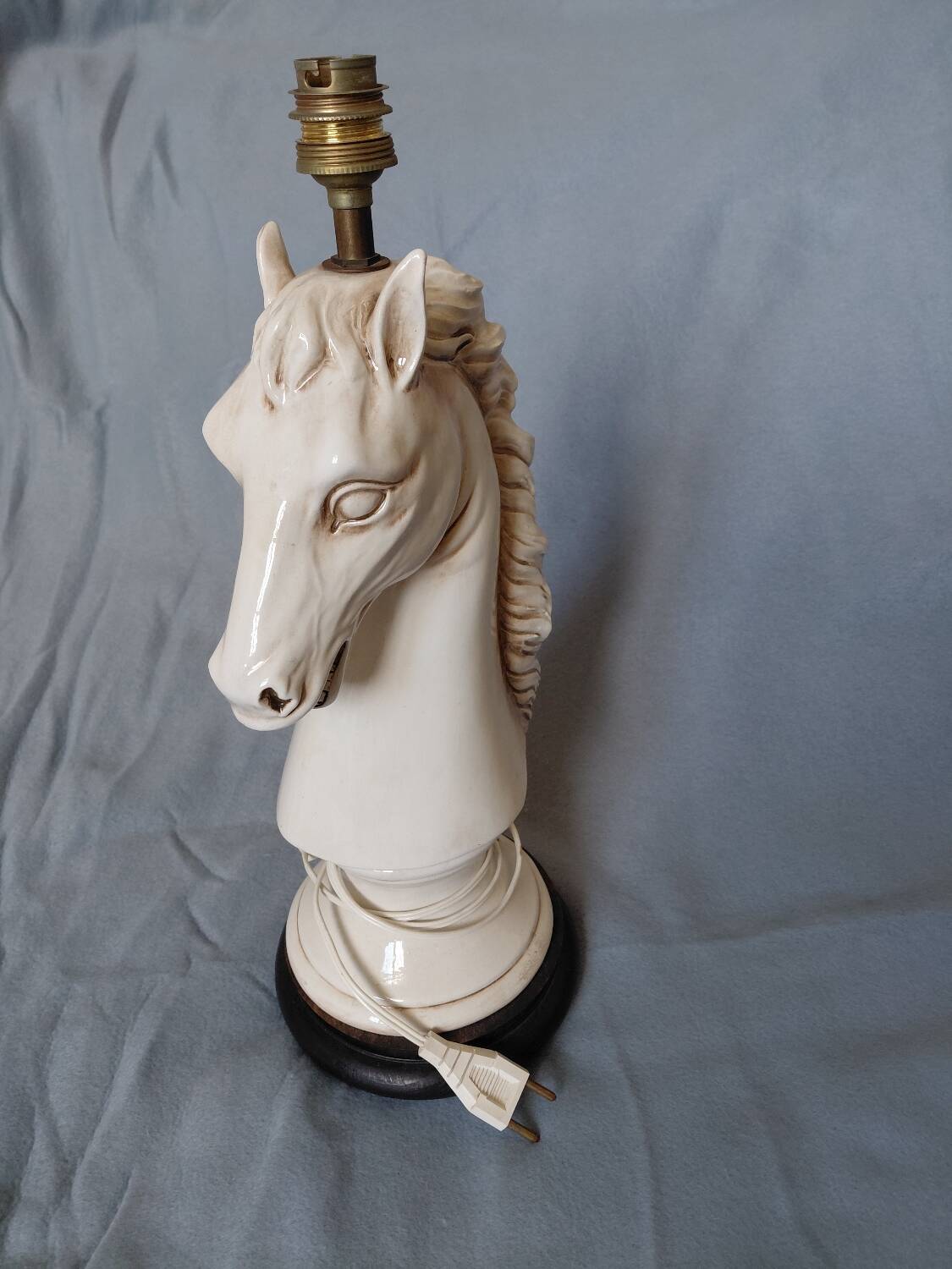1970s ceramic horse lamp