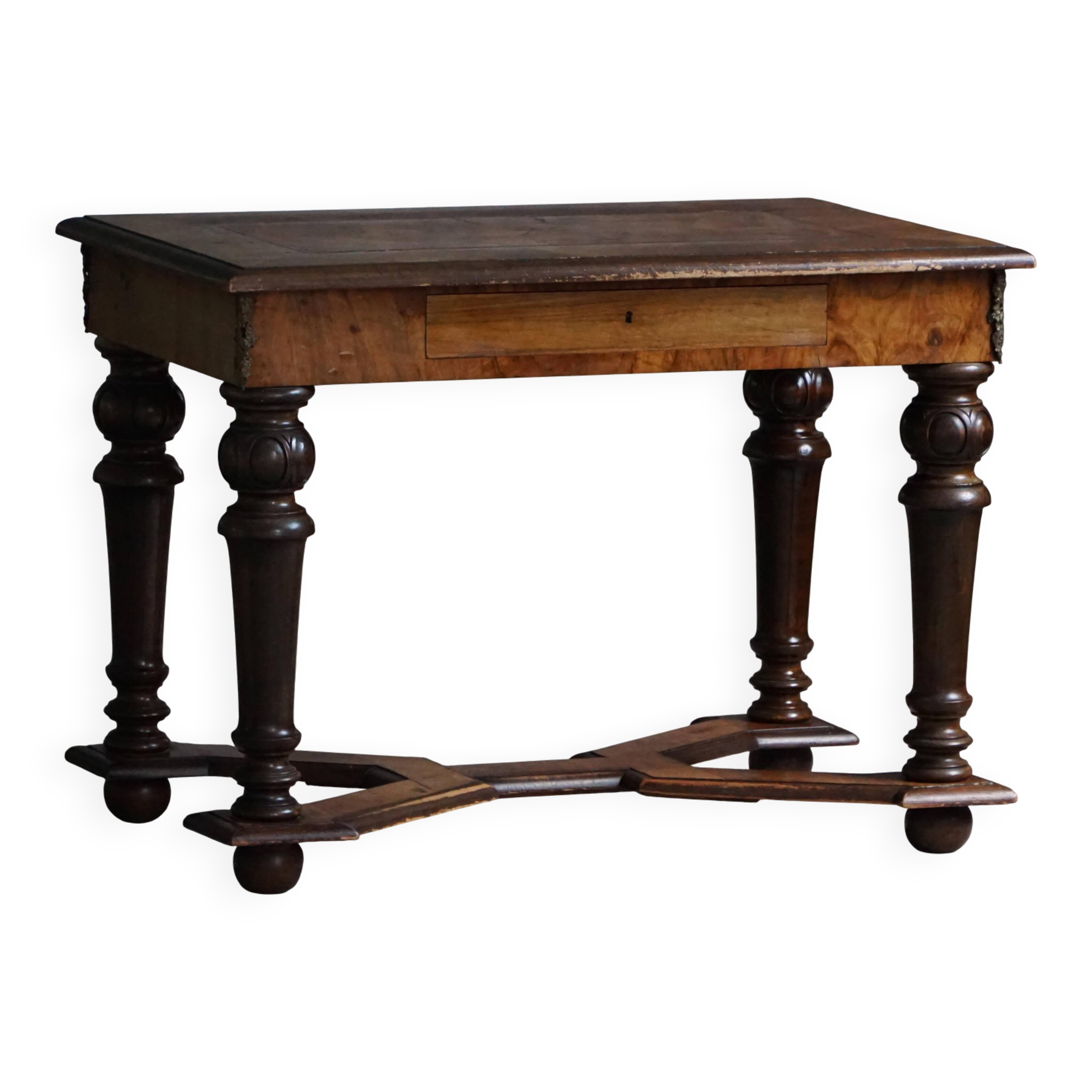Baroque style desk from the early 20th century, made by a Danish cabinetmaker.