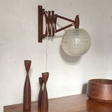 Scandinavian vintage chisel stem light in teak