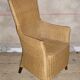 Vintage rattan wicker chair style Lloyd Loom