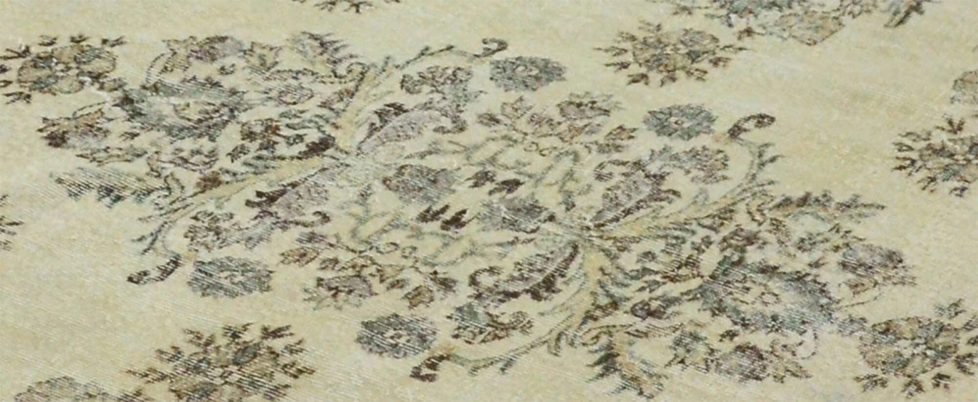 One-of-a-kind turkish handwoven vintage rug - rustic vintage charm 346x 239 cm