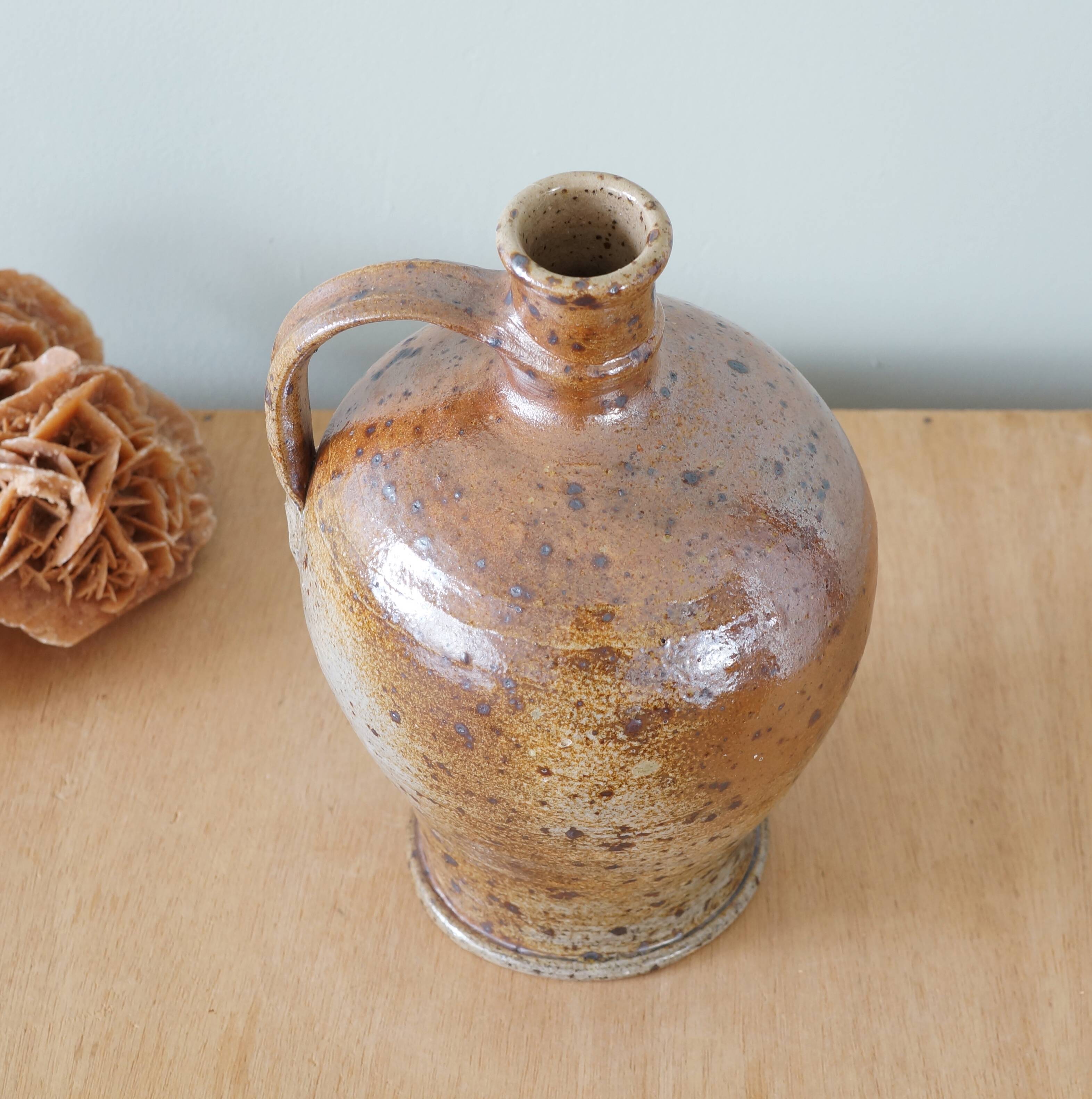 Old pyrite stoneware bottle