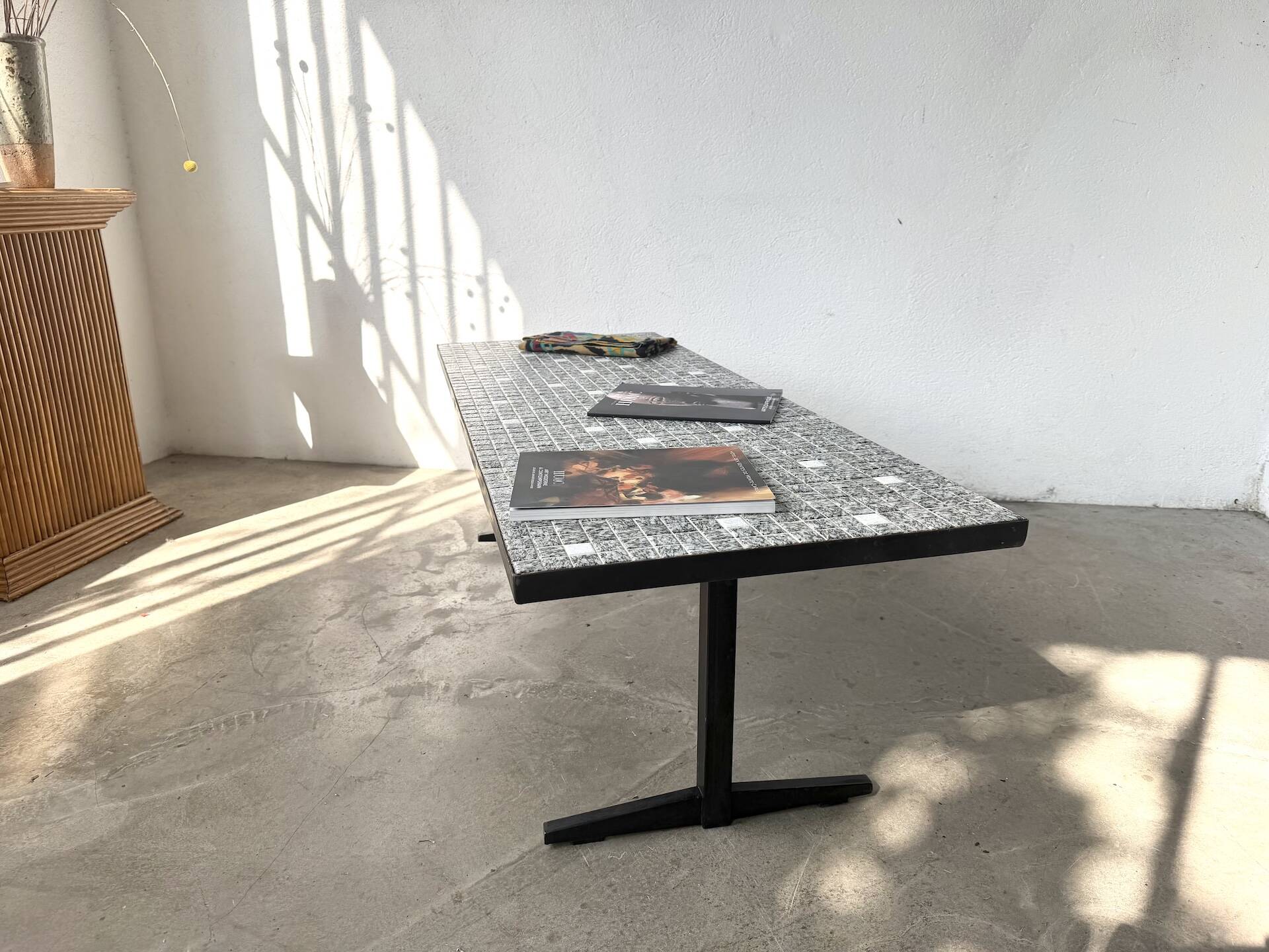 Modernist coffee table with ceramic mosaic, Lilienthal, 1960s.