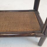 Italian Bamboo and Rattan Coffee Table, 1980s