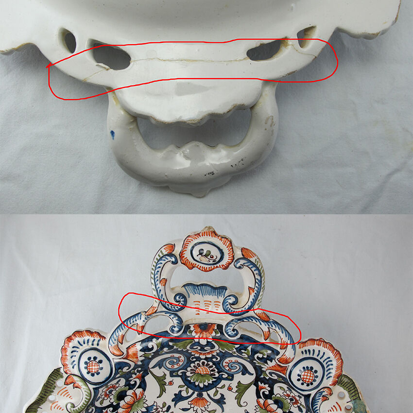 large rouen earthenware display