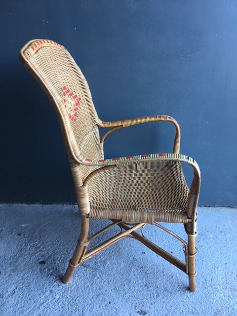 Vintage french rattan chair