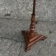 Turned wooden floor lamp from the 1950s.