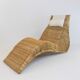 Chaise longue Karlskrona en rotin par Karl Malmvall