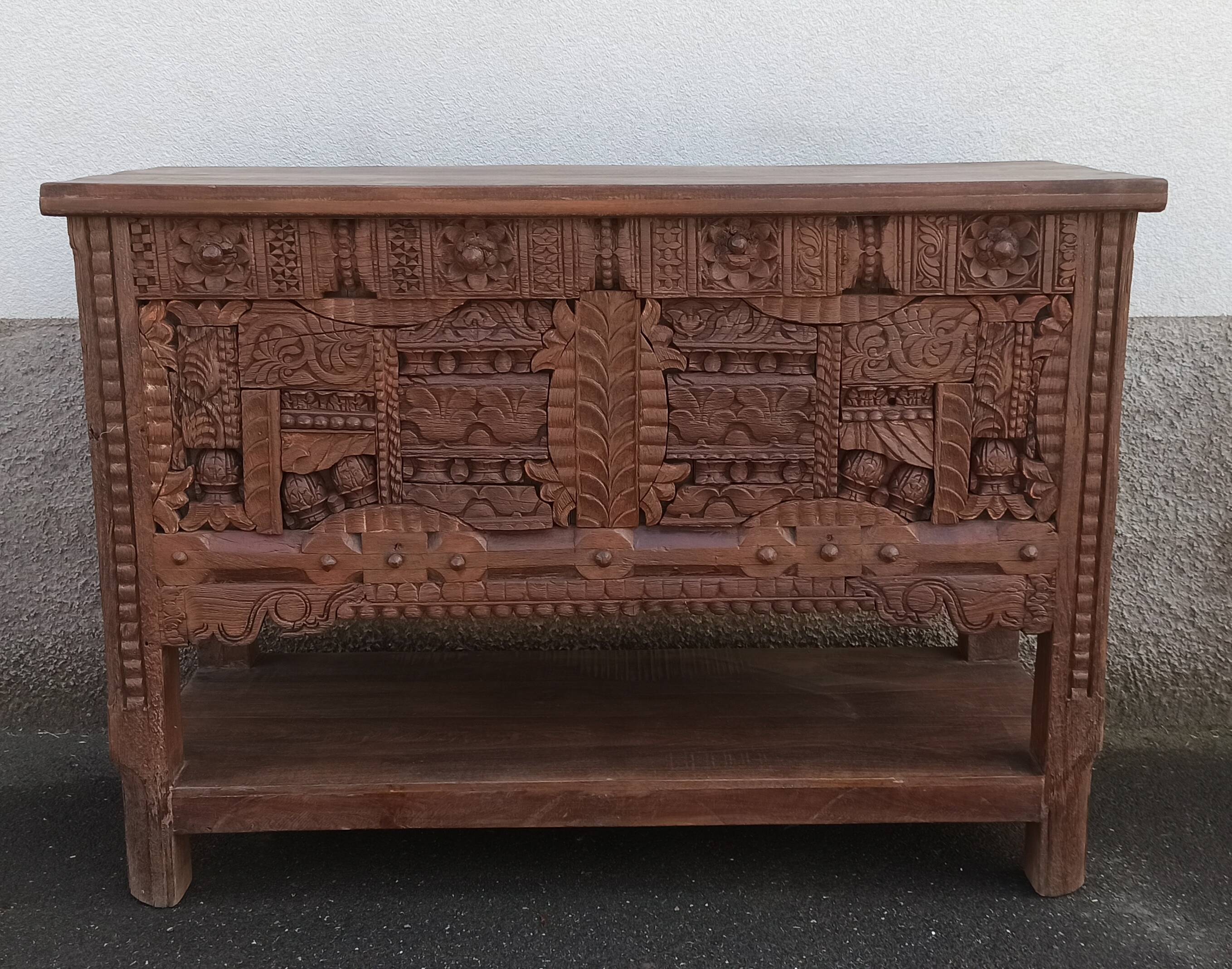 Old wooden high chest
