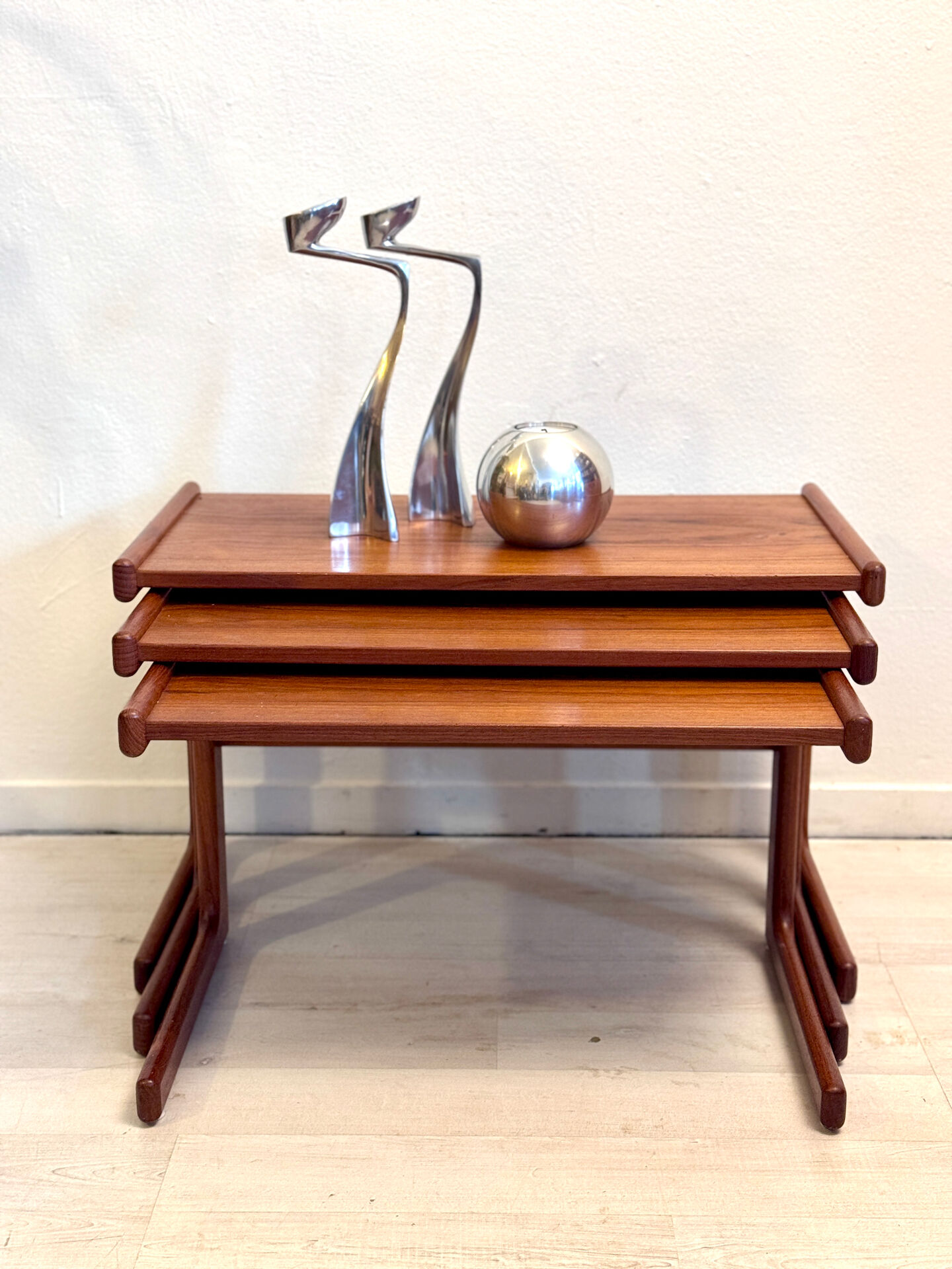 Vintage Danish nesting tables teak