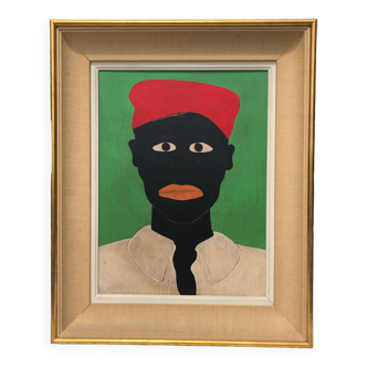 Peinture portrait abstrait
