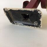 Outdoor wall lamp in yellow glass wet effect