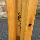 Antique French Art Deco Parrot Coat Rack Curved Wood Baumann