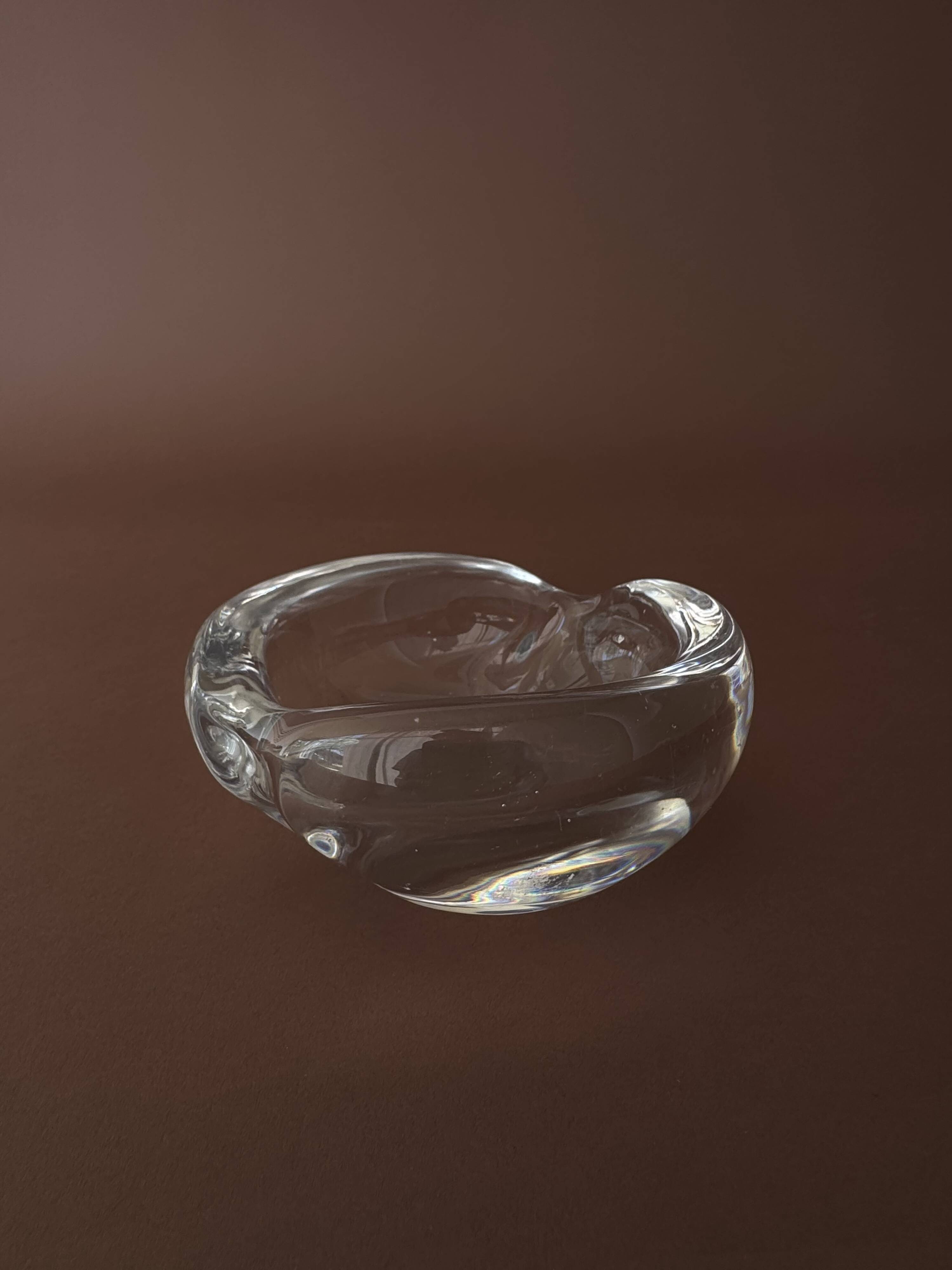 Vintage Kosta Crystal Handmade Ashtray