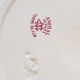 3 assiettes  terre de fer rose "amiral"