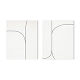 Pair of giclee prints, abstract wall art set of two, 50x70cm