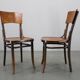 Paire de chaises en bois courbé Thonet Art Nouveau, Tchécoslovaquie, années 1920.