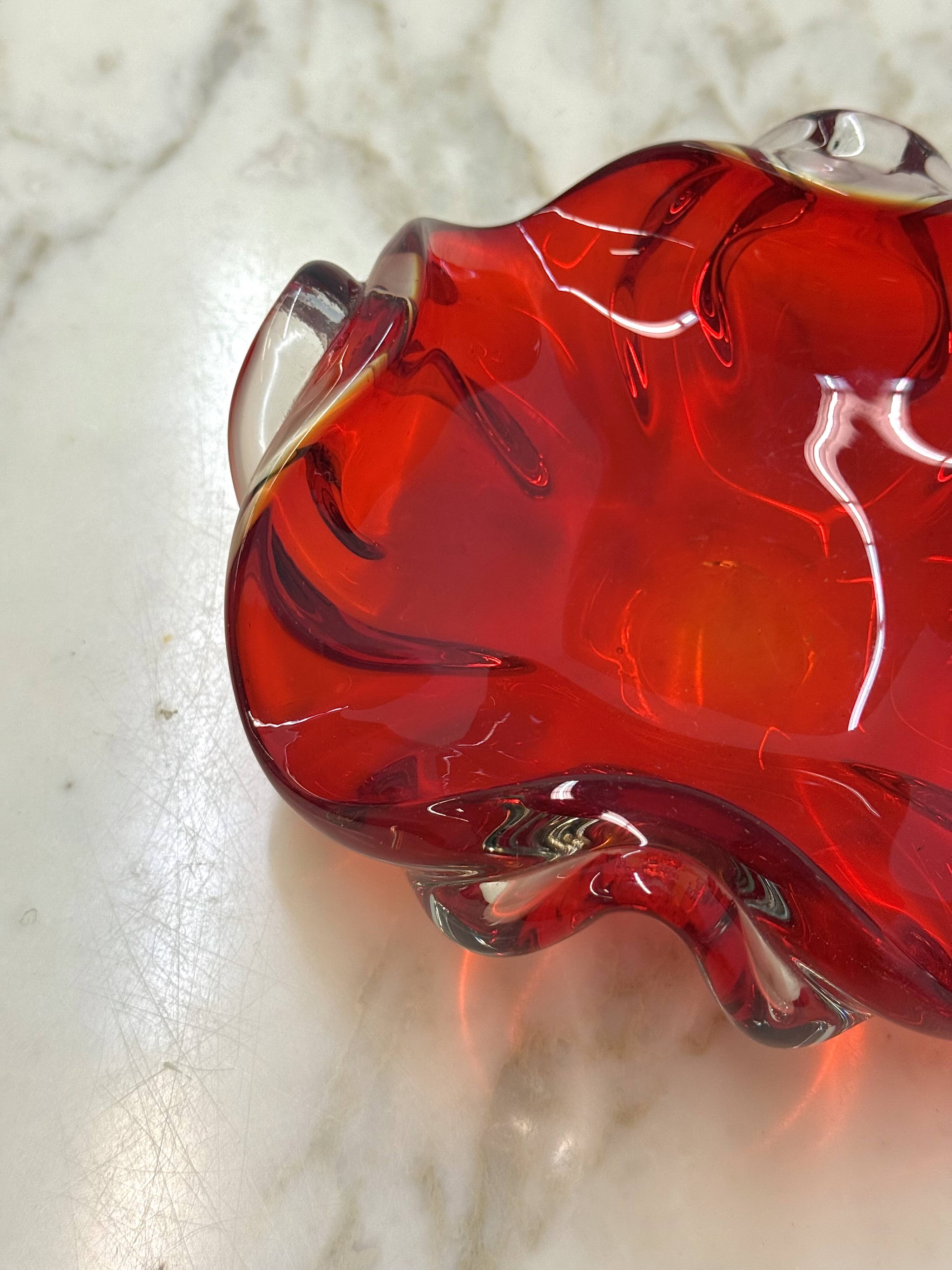 Murano bowl / Ashtray Sommerso Technique