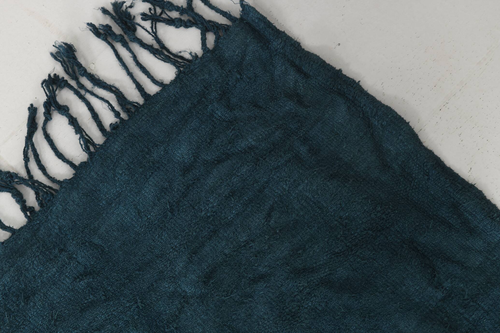 5x8 Midnight Blue Anatolian Turkish Kilim Rug, 157x230 Cm