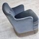 1970s, Danish armchair, furniture velour, beech wood.