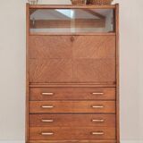 Secrétaire scandinave - bureau commode vitrine