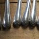 Set of 10 antique silver metal knives