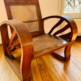 Set living room armchairs sofa colonial style art deco