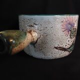 Vallauris frying pan with "Aux Chardons" motif, by Etienne Daniel