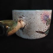 Vallauris frying pan with "Aux Chardons" motif, by Etienne Daniel