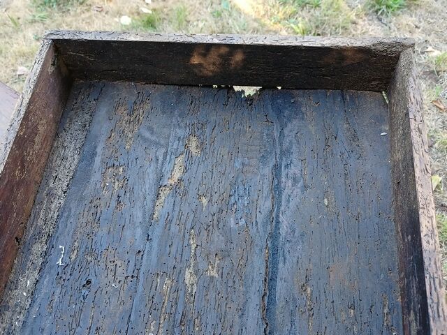 Old farmhouse table late 19th century in solid oak