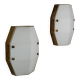 Pair of Rare Wall Sconces Mod. 12898 by Elio Monesi for Arredoluce, 1961