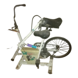 Stationary bike with gears and counter