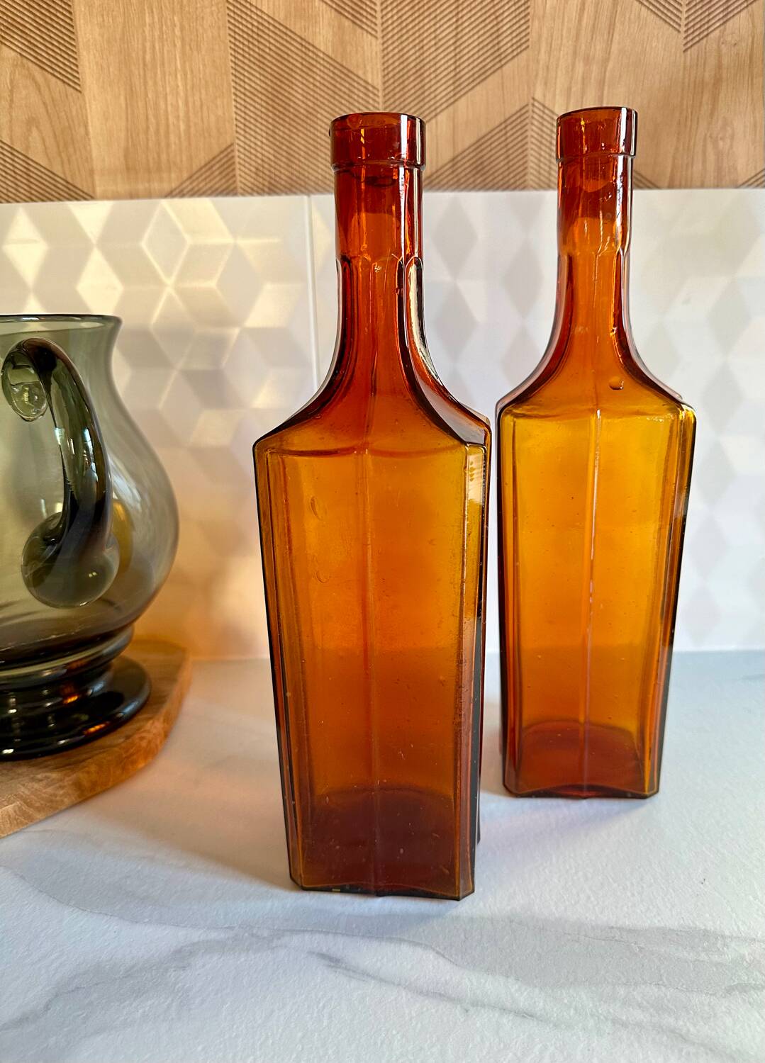 Pair of vintage decanters