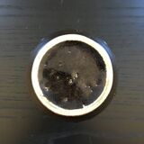 Brown and black flamed vase