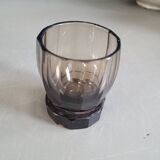 Smoked glass liqueur set