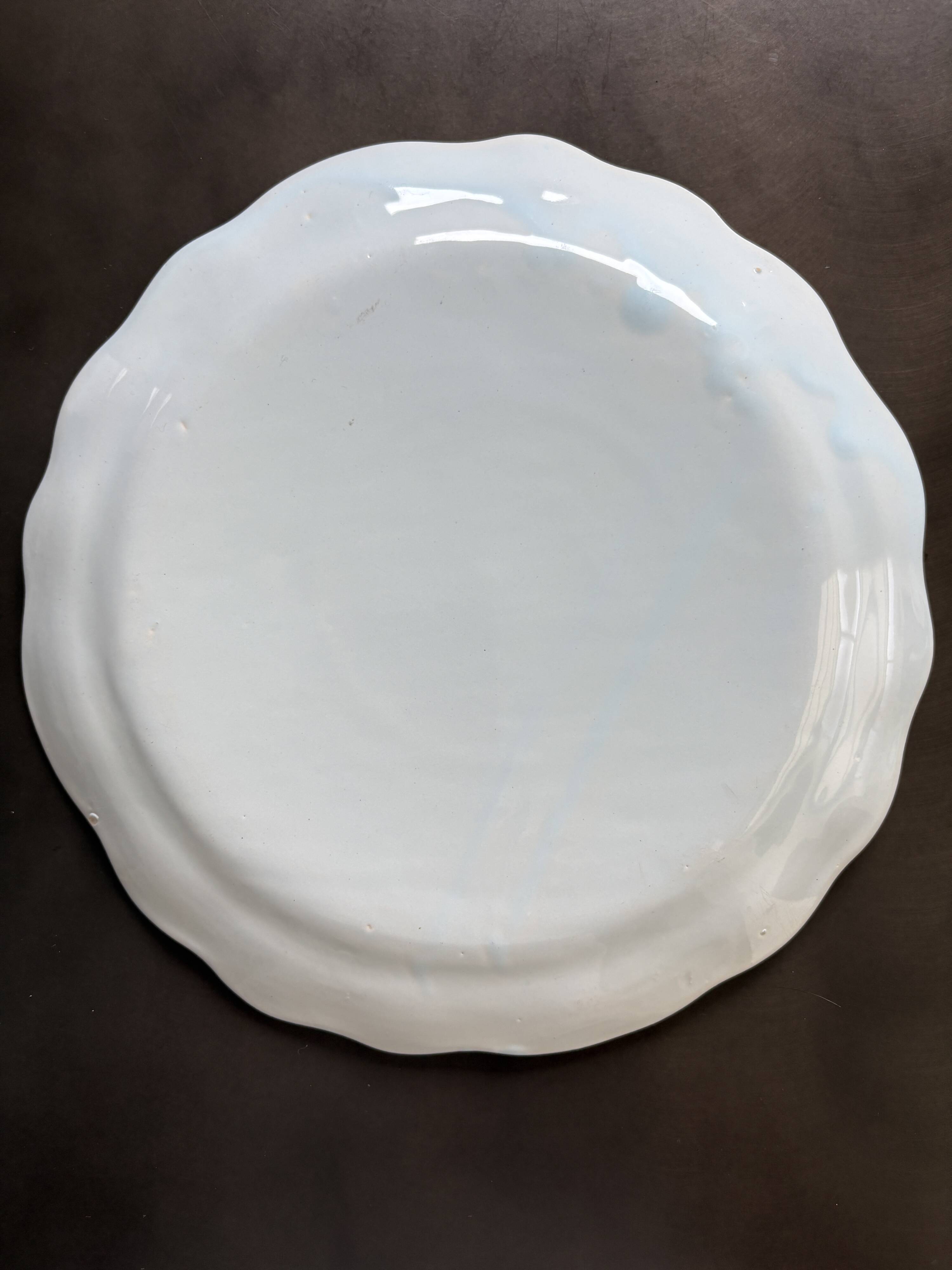 Hand-painted Rouen porcelain plate