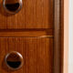 Teak chest of drawers with six drawers