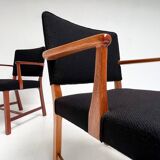 Set of 2 Danish mahogany chairs by Erik Bjorn Olsen, 1970s