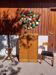 double curtain cabinet, vintage