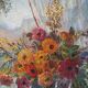Bouquet at the window, oil on canvas 1924